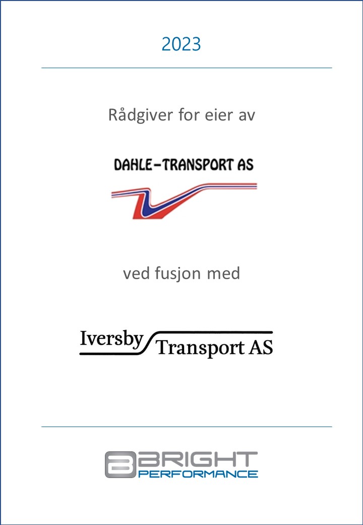 Rådgiver-bevis Dahles-Transport AS. 2023